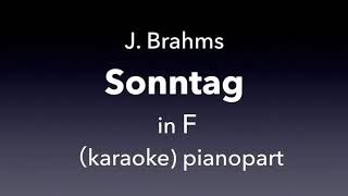 quotSontag quot J Brahms in F major Piano accompanimentkaraoke [upl. by Amjan675]