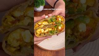 High Protein Easy to make ACHARI PANEER ROLL 🌯 [upl. by Muslim976]