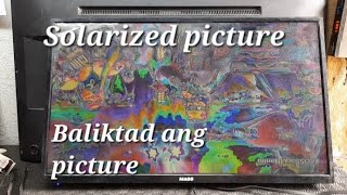 Flat screen tv repair Solarized picture amp mirror problem tips kung paano ayusin repair [upl. by Weinrich443]