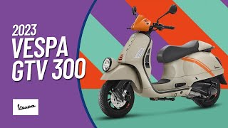 2023 Vespa GTV 300 Design Specs Features Availability Release Date [upl. by Reiner]