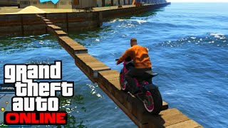 GTA V Online MOTOQUEIRO EQUILIBRISTA  Corrida INSANA 374 [upl. by Giardap]