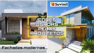 AS CORES DE FACHADAS MAIS USADAS POR ARQUITETOS  DICAS PARA ESCOLHER A COR DA FACHADA MODERNA [upl. by Demb430]