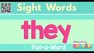 THEY  Sight Word  Sing and Chant  PataWord  Phonics Garden [upl. by Baler13]