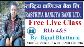 Rastriya Banijya Bank  Level 4amp5  Free Math Class  Day8  By Bipul Bhattarai [upl. by Joletta227]