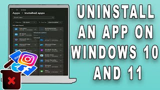 How to uninstall an app on Windows 10 and 11 [upl. by Laurance]