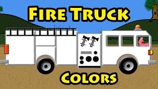 Vids4kidstv  Fire Truck Colors [upl. by Yhtuv389]