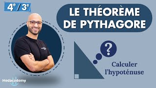 Théorème de Pythagore  Calcul de lhypoténuse [upl. by Zenas]