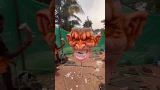 Arpora boys narkasur 2024👺narkasur in Goa 2024 narkasuringoa ravan sculpture [upl. by Aneem]