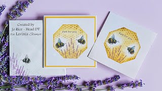 Honeycomb Bumble and Hum by Jo Rice  A Lavinia Stamps Tutorial [upl. by Ainesy]