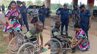 I surprised a less privileged man with wheelchair [upl. by Lanoil]