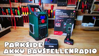 PARKSIDE® AkkuBaustellenradio PBRA 20Li B2 20 V  12 V oder Netzbetrieb [upl. by Dole906]