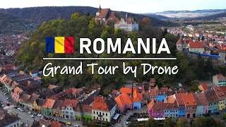 🇷🇴 Romania Grand Tour  4k Drone Footage  Travel Bucharest Transylvania and Transfagarasan [upl. by Xela]