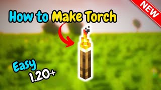 How to make a torch in minecraft  Quick amp Easy [upl. by Iy]