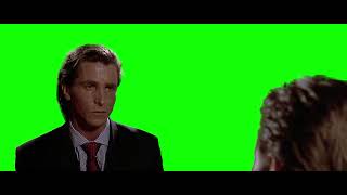 Patrick Bateman saying quotOh right Yeah of coursequot meme  Green Screen  American Psycho [upl. by Aihsyn]