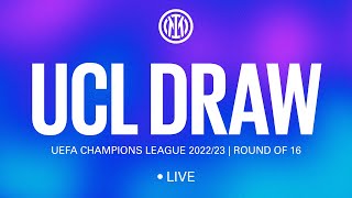 LIVE STREAMING  202223 UEFA CHAMPIONS LEAGUE ROUND OF 16 DRAW 🔮⚫🔵 [upl. by Beitz]