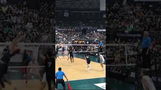 Alexander Nikolov Long Beach State Mens Volleyball Monster Block against Hawaii [upl. by Eelram]