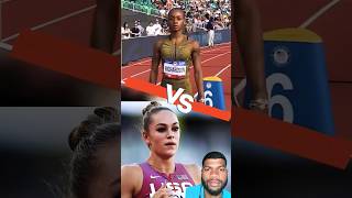 Sha Carri Richardson vs Abby steiner 200m Olympic Trials shacarririchardson [upl. by Zitvaa346]