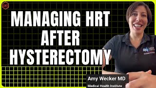 How to Start Hormones or HRT After Total Hysterectomy [upl. by Sixela]