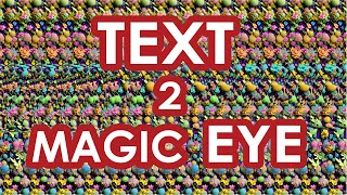 How to create Stereogram from TEXT in 4 minutes  Magic Eye [upl. by Briant217]