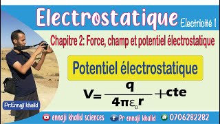 potentiel électrostatique créé par une charge [upl. by Palecek]