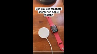 Can you use MagSafe charger on Apple Watch Let’s find out ⌚️🔋👀 Apple magsafe applewatch [upl. by Havard]