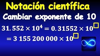 05 Notación Científica cambiar el exponente recorrer punto decimal [upl. by Eedia]