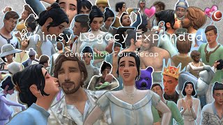 🩶 generation four recap in 3 mins 🩶  Whimsy Stories EXPANDED Legacy Challenge  Sims 4 🧱 [upl. by Aicilehp]