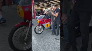 Dave Roper ExGiacomo Agostini 1968 MV Agusta 5003 Warm Up AHRMA National NJMP Millville NJ 23 2 [upl. by Jacklyn]