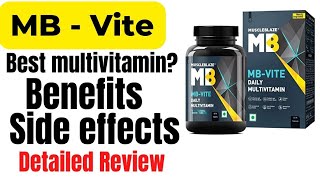 Muscleblaze MB vite multivitamin tablet review  muscleblaze multivitamin benefits side effects [upl. by Yrrak210]