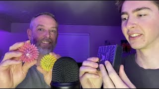 Trying to give you ASMR Tingles with my DAD [upl. by Ahsiekit]