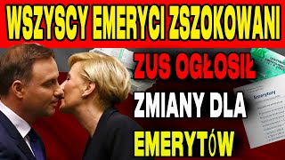 PILNIE ZMIANY DLA EMERYTÓW OD 5 LISTOPADA 2024 ZUS OGŁOSIŁ SZCZEGÓŁY DATY I KWOTY PŁATNOŚCI [upl. by Andrel267]