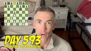 Day 593 Playing chess every day until I reach a 2000 rating [upl. by Millur]