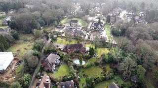 Drone tour of Chorleywood village [upl. by Bloem]