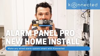 Konnected Alarm Panel Pro Install  New Construction Prewired Smart Alarm Konnected  SmartThings [upl. by Dichy]