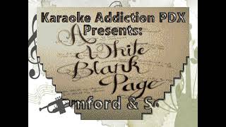 Mumford amp Sons karaoke  White Blank Page [upl. by Coltson]