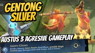 GAMEPLAY GENTONG SILVER AUSTUS 3  HYPER BRODY ASTRO GLOW  MAGIC CHESS [upl. by Wieren689]