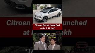 Citroen Basalt Launched at 799 lakh automobile basalt citroen carmemes carshorts viralshort [upl. by Soll]