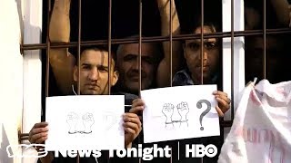 Hungary Is Locking Up Migrants In Shipping Containers To Stop Border Crossings HBO [upl. by Philps745]