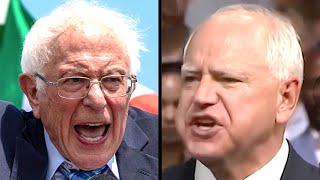 Tim Walz Channels His Inner Bernie To DEMOLISH Trump [upl. by Yonita287]