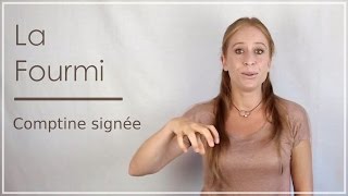 La fourmi comptine en Langue des signes Bébé [upl. by Siugram]