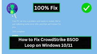 How to Fix CrowdStrike BSOD Loop on Windows 1011 [upl. by Nehgaem838]