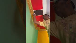 Maskin tep diye design video 🏡🏠🖌️ art reels vairal painting [upl. by Tresa]