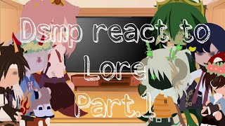 Dsmp react to loremostly dreampart 1 rushed [upl. by Riancho]