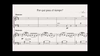 Por qué pasa el tiempo  composición original  Piano Violín Violonchelo [upl. by Eelnyl]