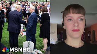 Desecrated by Donald Trump Widow of former marine calls out Trump’s Arlington photoop [upl. by Einreb]