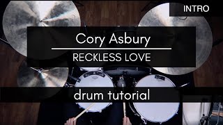 Reckless Love  Cory Asbury Drum TutorialPlaythrough [upl. by Aihpos]