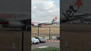 Jetstar a320 airplane airplanelanding qantas [upl. by Hurty]