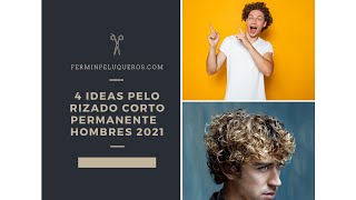 Pelo hombres corto permanente rizada ✂️🧑🏻‍🦱 [upl. by Eizzik]