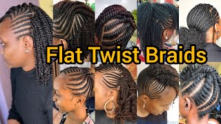 2024 Flat Twist Hairstyle for Black Hair  Stylist Short Twist Braids for Black Women Twist Braids [upl. by Embry]