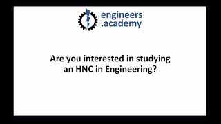 Online Distance Learning HNC Courses in Engineering with the Engineers Academy [upl. by Rebak]